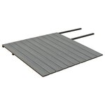 vidaXL Panneaux de terrasse et accessoires WPC Marron/gris 25 m² 4 m