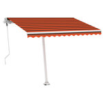 vidaXL Auvent automatique sur pied 350x250 cm Orange/marron
