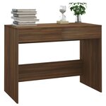 vidaXL Bureau Chêne marron 101x50x76 5 cm Bois d'ingénierie