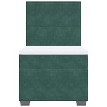 vidaXL Sommier à lattes de lit avec matelas Vert foncé 90x190 cm