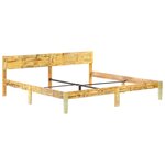 vidaXL Cadre de lit sans matelas Bois de récupération massif 200x200cm
