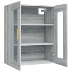 vidaXL Armoire murale suspendue Sonoma gris 69 5x34x90 cm