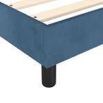 vidaXL Cadre de lit Bleu foncé 200x200 cm Velours