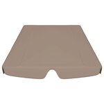 vidaXL Toit de rechange de balançoire taupe 188/168x145/110 cm