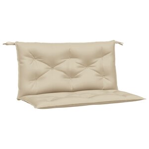 vidaXL Coussins de banc de jardin 2 Pièces beige 100x50x7 cm tissu Oxford