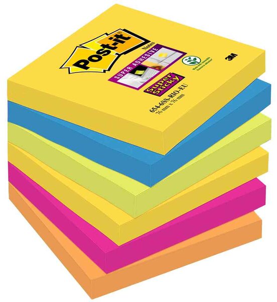 Notes repositionnables 76 x 76 mm Rio POST-IT