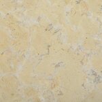 vidaXL Dessus de table Crème Ø40x2 5 cm Marbre