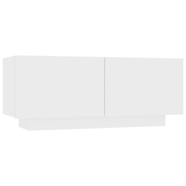 vidaXL Meuble TV Blanc 100x35x40 cm Aggloméré