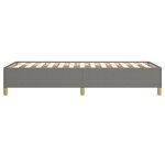 vidaXL Cadre de lit sans matelas gris foncé 100x200 cm tissu