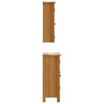 vidaXL Ensemble de meubles de salle de bain 2 Pièces bois de pin massif