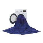 Tapis coton air Alaska - bleu - 140 x 200