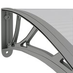 vidaXL Auvent de porte Gris 150x75 cm Polycarbonate