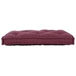 Coussin de canapé en palette vidaXL Rouge en tissu