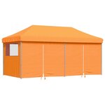 vidaXL Tente de réception pliable escamotable avec 4 parois latérales