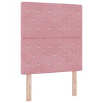 vidaXL Têtière LED Rose 80 cm Velours