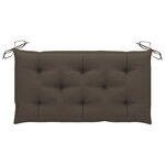 vidaXL Balancelle 2 places feuilles de palmier et coussin 202cm Bambou