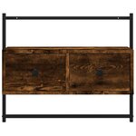vidaXL Meuble TV mural chêne fumé 60 5x30x51 cm bois d'ingénierie