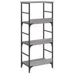 vidaXL Bibliothèque sonoma gris 50x33x117 5 cm bois d'ingénierie