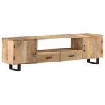 vidaXL Meuble TV 160x30x45 cm Bois massif de manguier