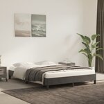 vidaXL Cadre de lit Gris foncé 140 x 200 cm Velours