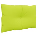 vidaXL Coussins de palette lot de 3 vert vif tissu