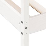 vidaXL Lit de jour sans matelas blanc 90x200 cm bois de pin massif