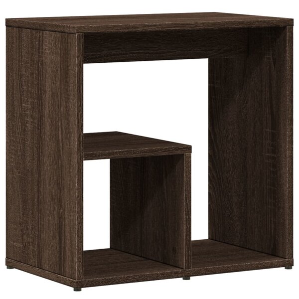 vidaXL Table d'appoint Chêne marron 50x30x50 cm Bois d'ingénierie