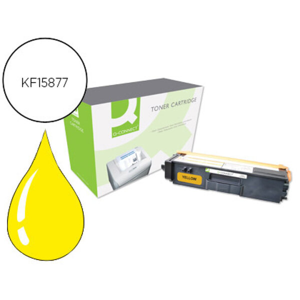 Q-connect toner laser - compatible Brother TN325Y - Jaune - 3500p