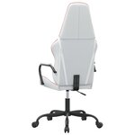 vidaXL Chaise de jeu Blanc et rose Similicuir