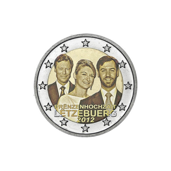 Monnaie 2 euros commémorative luxembourg 2012 - mariage