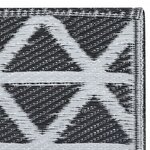 vidaXL Tapis d'extérieur Noir 190x290 cm PP