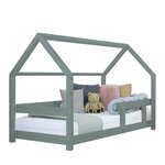 Lit cabane enfant TERY 80 x 180 vert sauge