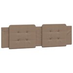 vidaXL Cadre de lit avec lumières LED cappuccino 180x200 cm similicuir