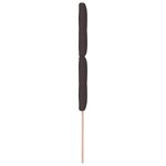 Tête de lit vidaXL capitonnée marron foncé 80 cm en tissu