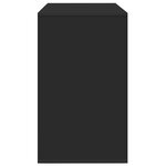 vidaXL Buffet Noir 120x41x75 cm en bois d'ingénierie