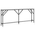 vidaXL Table console sonoma gris 180x23x75 cm bois d'ingénierie