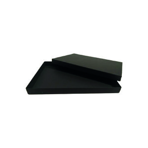 Boite montée à couvercle coiffant (boite cloche) a4, noir mat, 306x221x25 mm