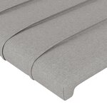 vidaXL Cadre de lit sans matelas gris clair 100x200 cm tissu