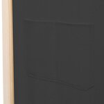 vidaXL Cloison de séparation 6 panneaux Gris 240 x 170 x 4 cm Tissu