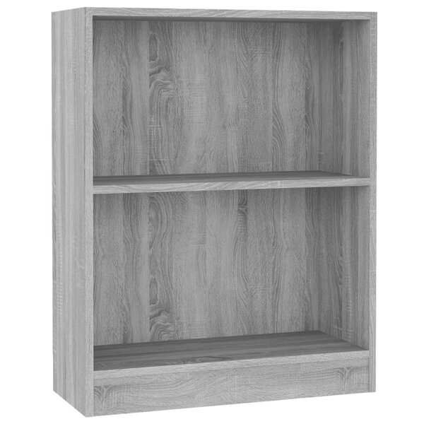 vidaXL Bibliothèque Sonoma gris 60x24x76 cm Bois d'ingénierie