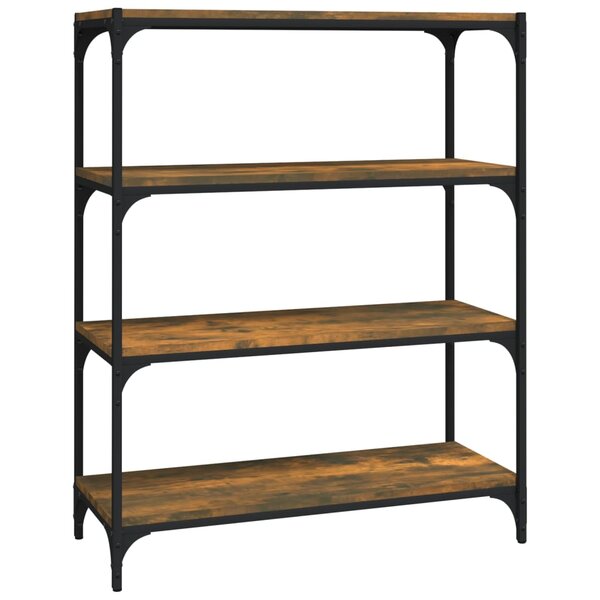 vidaXL Bibliothèque Chêne fumé 80x33x100 cm Bois d'ingénierie