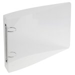 Classeur Pour Fiches Bristol 125x200 2 Anneaux 25mm Polypropylène Crystal Colours - Couleurs Assorties - X 10 - Exacompta