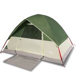 vidaXL Tente de camping à dôme 4 personnes vert imperméable