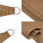 vidaXL Voile d'ombrage 160 g/m² Taupe 3x4 5 m PEHD