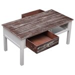 vidaXL Table basse Marron 100x50x45 cm Bois