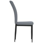vidaXL Chaises à manger lot de 2 Gris clair Velours