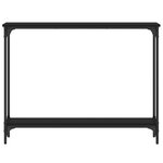 vidaXL Table console noir 100x22 5x75 cm bois d'ingénierie