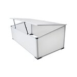 vidaXL Serre froide à 2 couvercles 110x55x41 cm