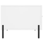 vidaXL Tables basses 2 Pièces blanc 50x50x40 cm bois d'ingénierie