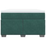 vidaXL Sommier à lattes de lit et matelas Vert foncé 120x200cm Velours